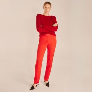 Rebecca Taylor Satin Cigarette Pant